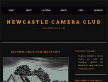 Tablet Screenshot of newcastlecameraclub.org