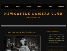 Tablet Screenshot of newcastlecameraclub.org.uk